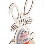 Drewniany zając na Kinder jajko z imieniem