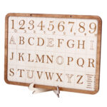 Drewniana tablica numerologiczna - dla amatora i profesjonalisty