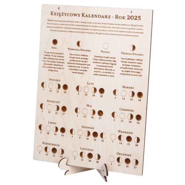 Kalendarz księżycowy na rok 2025 - naturalny przewodnik po fazach ksieżyca