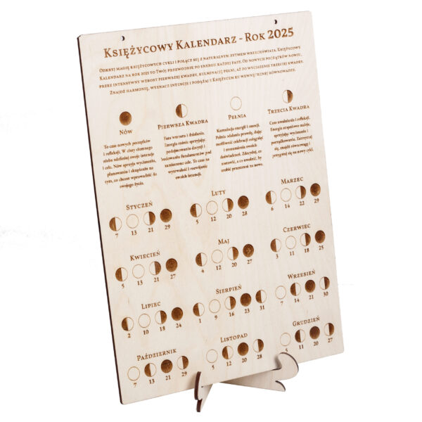 Kalendarz księżycowy na rok 2025 - naturalny przewodnik po fazach ksieżyca