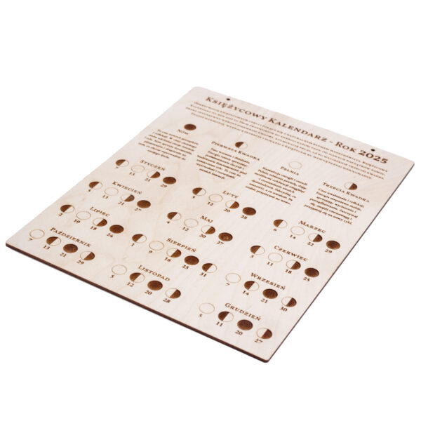 Kalendarz księżycowy na rok 2025 - naturalny przewodnik po fazach ksieżyca