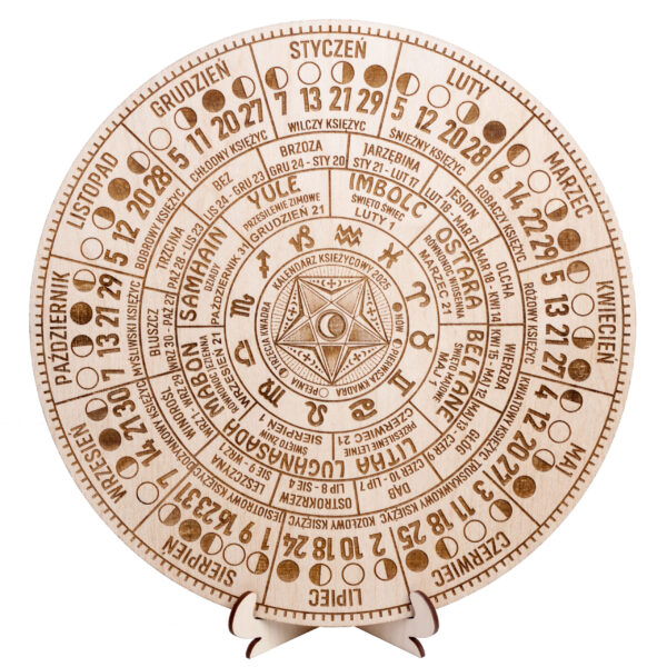 Kalendarz księżycowy na rok 2025 - wersja profesjonalna