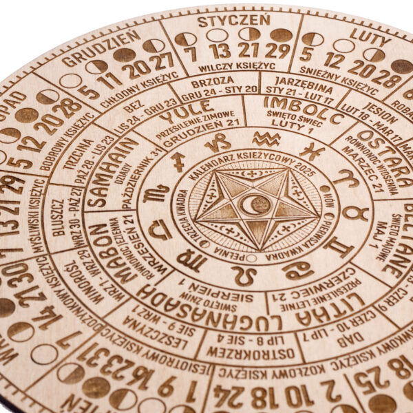 Kalendarz księżycowy na rok 2025 - wersja profesjonalna