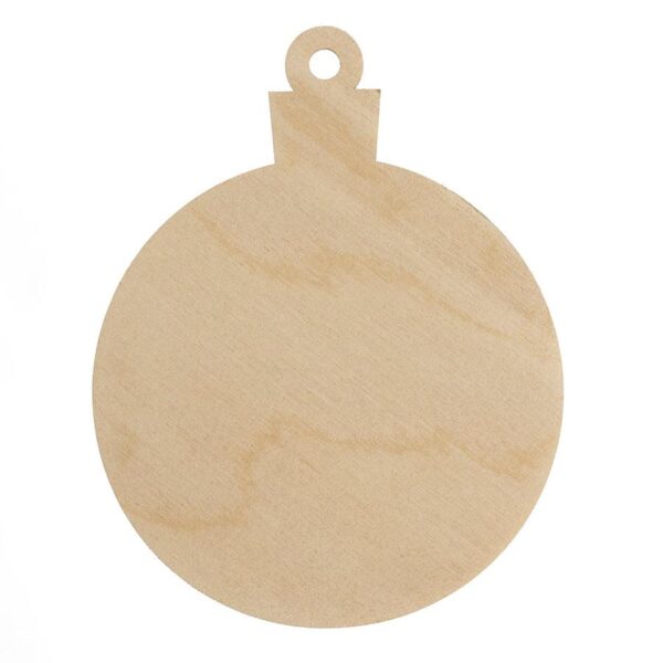 Drewniana bombka do ozdabiania