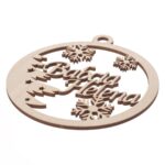 Drewniana bombka na choinkę z imieniem