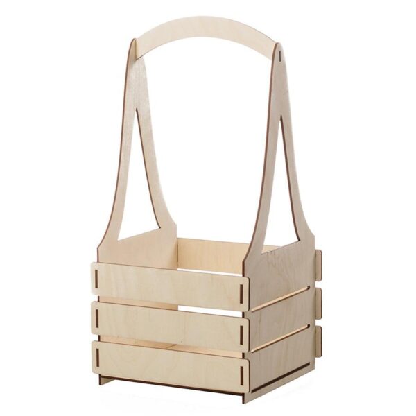 Drewniane nosidło na kwiaty