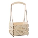 Drewniane nosidło na kwiaty