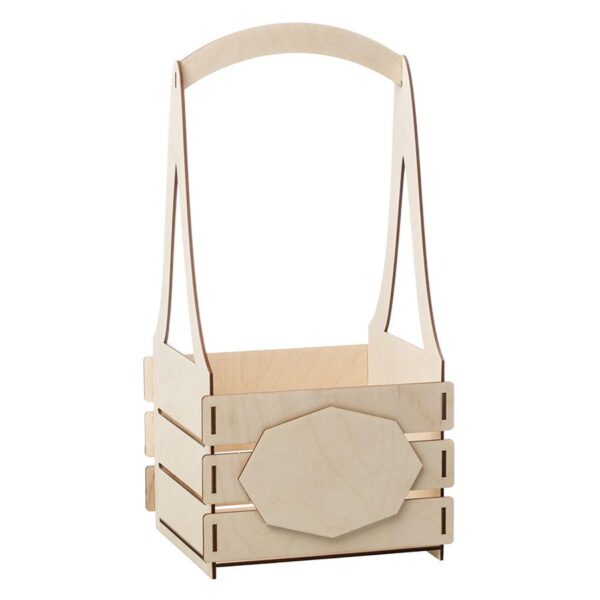 Drewniane nosidło na kwiaty