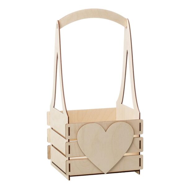 Drewniane nosidło na kwiaty