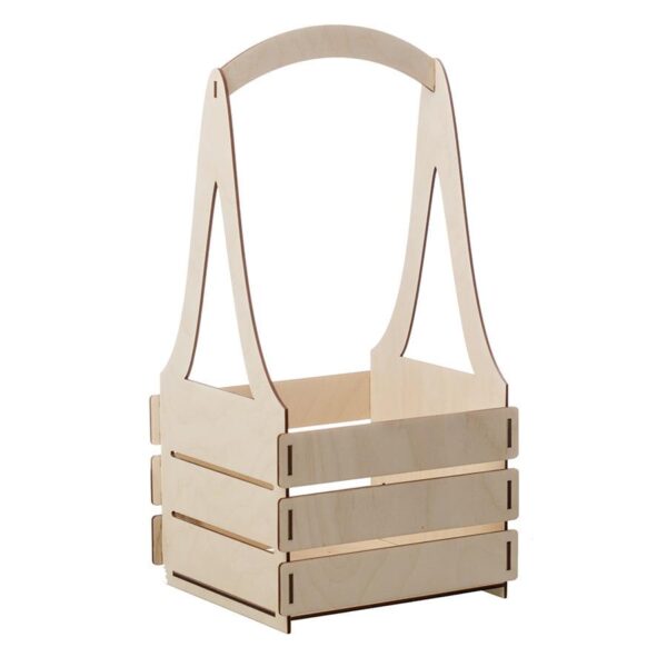 Drewniane nosidło na kwiaty