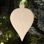 Drewniana bombka do ozdabiania