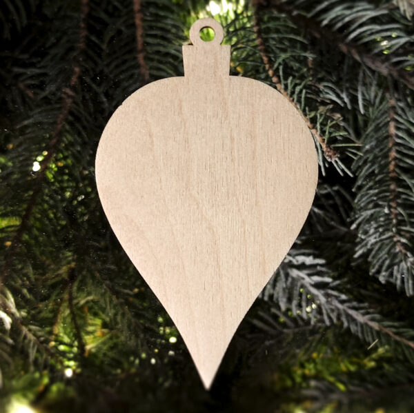 Drewniana bombka do ozdabiania