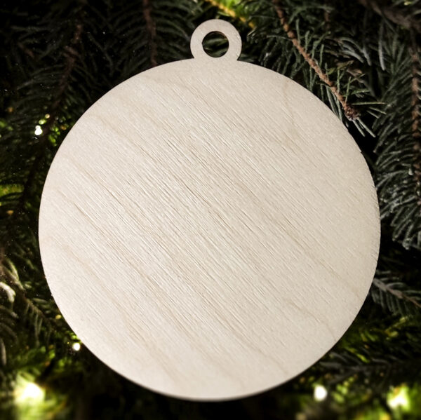 Drewniana bombka do ozdabiania