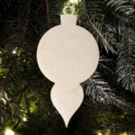 Drewniana bombka do ozdabiania