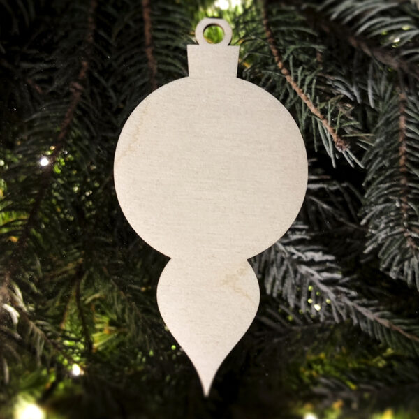 Drewniana bombka do ozdabiania