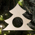 Serwetnik na święta w kształcie choinki