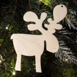 Drewniana bombka do ozdabiania