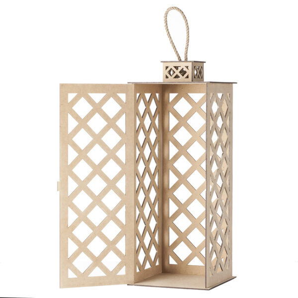 Ażurowe lampiony dekoracyjne z uchwytem