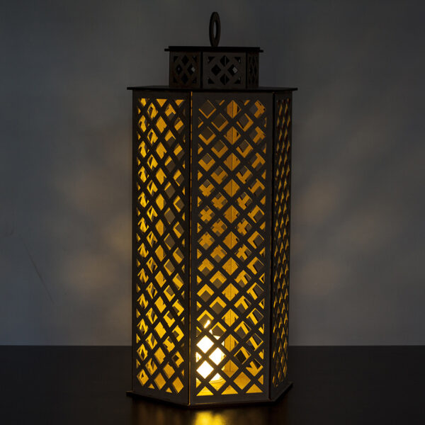 Lampiony dekoracyjne z otwieraną ścianką