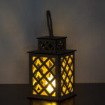 Ażurowe lampiony dekoracyjne z uchwytem