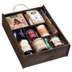 Drewniana skrzynka na prezent dla wspólnika, klienta, pracownika PREMIUM, wersja XL