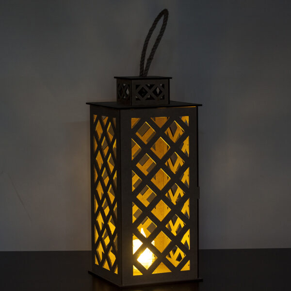 Ażurowe lampiony dekoracyjne z uchwytem