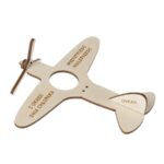 Samolot na lizaka z kręcącym śmigiełkiem i imieniem