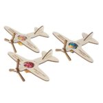 Samolot na lizaka z kręcącym śmigiełkiem i imieniem